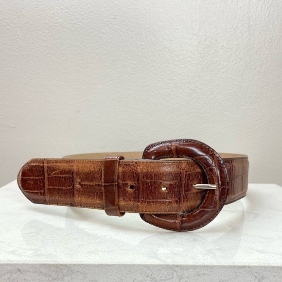 Brown Leather Belt - Picture 3 of 6